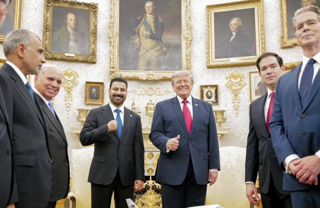 الزيدي يبحث مع ترامب في البيت الأبيض التحول من “الشراكة العسكرية” إلى التكامل الاقتصادي